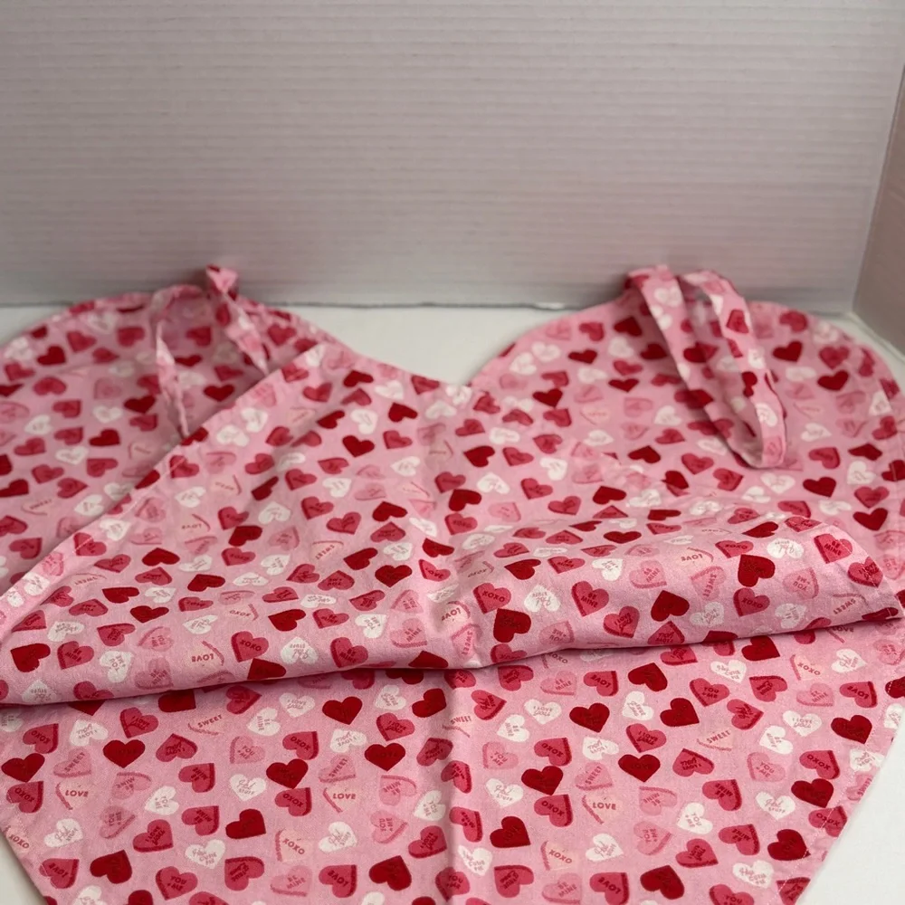 🆕 Handmade Reversible Heart Makeup 💄 Apron 💖 “Love Hearts” Design by Me 💖